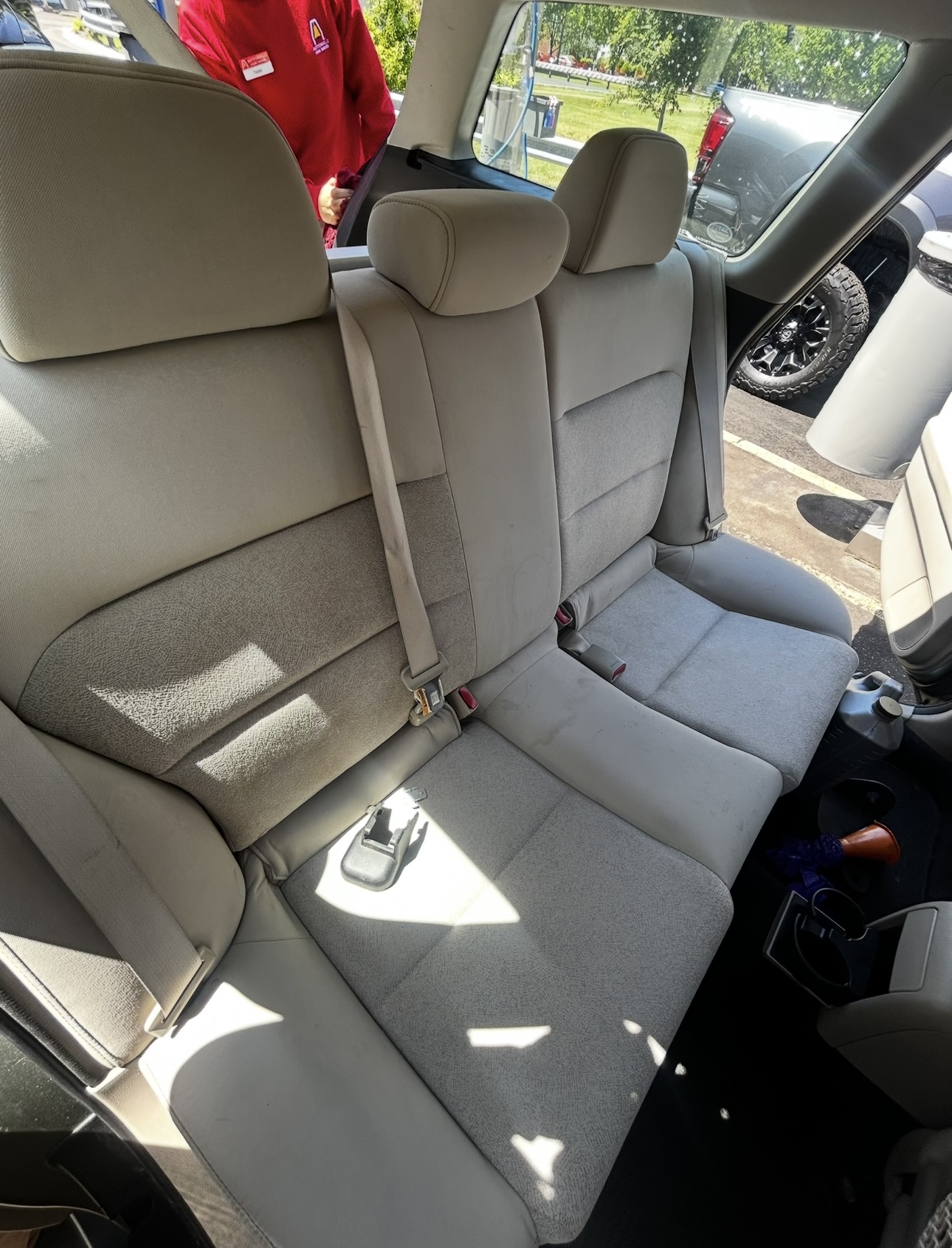 2009 Subaru Outback interior close up with light wear